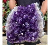 HWXMUGLXL Stone Amethyst Cluster Quartz Crystal Home Corridor Office Decoration(Size:300-400g) Gemstone Stone