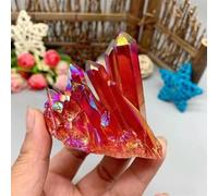 HWXMUGLXL Stone Quartz Crystal Cluster Red Flame Precursor Wedding Decoration Aquarium(100-150g) Gemstone Stone