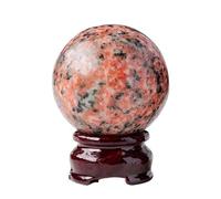 HWXMUGLXL Stone Sunstone Crystal Ball Raw Sphere Power,45~50mm Gemstone Stone