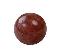 HWXMUGLXL Strawberry Quartz Crystal Sphere -Decorative Balls, with Speckled Inclusions, Fruity Color, Hand Polished for, Feng Shui, and,40~50mm Gemstone Stone