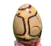 HWXMUGLXL Turtleback Stone Hand Carved Dinosaur Egg Crystal Ore Home Office Decoration Craft Gifts Decor(400-500g) Gemstone Stone