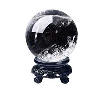 HWXMUGLXL White Crystal Ball Rough Stone Ornaments Office Living Room Entrance Home Decoration Craft Gifts for Divination Camera Photo Shoot Art,White-8cm/3.1in Gemstone Stone