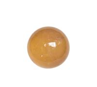 HWXMUGLXL Yellow Crystal Ball Ornaments, Raw Stone Polished Iceland Spar, Calcite,60mm Gemstone Stone