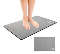 HWXZUUO Diatomite Stone Bath Mat 19.69x31.50 Inch Non Slip Super Absorbent Microfiber Bathroom Mat Soft Quick Drying Safe Tasteless Washable Shower