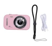 HWyndiluvian Kids Digital Camera, 2.8 Inch 48MP 4K Video Recorder with 16X Zoom, Rechargeable Children Camera with Selfie Mode and 20 Filters for Boys Girls Students (Rosa)