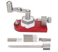 HWyndiluvian Watch Band Adjuster Stainless Steel, Watch Strap Removal Tool with Rotatable 360° Holder, High Strength Spring and Anti Slip Base, Includes Tweezers and Screwdriver Blades for Meta