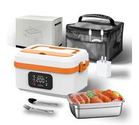 HWYYLXS Fiambrera Recargable con Autocalentamiento, Calentador PortáTil De 940 Ml con Temporizador De Calentamiento AutomáTico Y CalefaccióN Ajustable,194 °F (MáXimo 8000 Mah) G