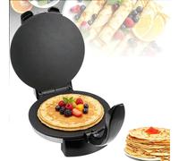 HWYYLXS MáQuina EléCtrica para Crepes, 1500w, para Hacer Chapatis con Calentamiento RáPido Y Temperatura Ajustable, Mango Anti-Quemaduras para Tortillas, Crepes Y Omelets Indios