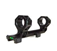 HWZ 2017 Quick Released Scope Mount 1" 25mm/30mm Ring Mount One Piece 20mm Weaver Base with Spirit Bubble Level Black Sand (Black)