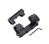 HWZ Adjustable Scope Mount 1 inch/30mm Scope Mount Dual Rings Fit 11mm/20mm Dovetail Rail (30mm,11mm,Low)