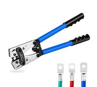HX-50B Cable de batería Herramientas de enganche para alicates Alicates de electricista de mano para engarzar Cable de alambre de 6-50 mm² (AWG 8-1/0) con engrosado y reforzado la placa metálica