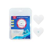 HX AURIZE 16 Piezas/Funda de edredón Liviana con broches para Sujetar el edredón y Mantener la Esquina Segura en su Lugar (Blanco)