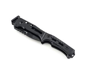 HX OUTDOORS FT-19 Hacha Plegable de Supervivencia Multifuncional Portátil con Sierra y Martillo, Herramienta Táctica para Camping Senderismo y Emergencias al Aire Libre