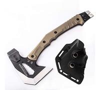 HX Outdoors Hacha táctica de Ingeniero, Hacha Multifuncional a Prueba de explosiones, Camping, artillería, Martillo de Rescate de Fuego, Herramienta de Senderismo