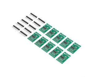 HX711 - Juego de 10 placas de celda de carga con referencia integrada y filtro para una salida estable en proyectos Arduino (placa grande)