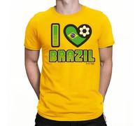 HXASKKF I Love Brazil Football Organic T-Shirt 2025Adults Kids BabyWorld Cup Brasil