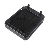 HXBE - Sistema de refrigeración líquida de 120 mm, radiador de aluminio con aletas y tubos de densidad de 10 filas compatible con sistemas de refrigeración por agua de computadora de 4.72 pulgadas