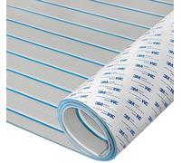 HXBYX Suelo de espuma EVA para lanchas con respaldo autoadhesivo 3M para bricolaje, para barcos, cubierta, material de teca sintética, almohadillas antideslizantes para kayak, yate, piscina, RV, 95 x