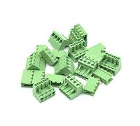 Hxchen 4Pin 5.08mm 2EDG Audio & Video Accessories Straight Pin Female and Male PCB Pluggable Terminal Block Adapters Green - (10 unidades)