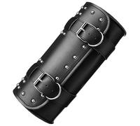 HXCKBLBY Bag Bolsa Herramientas para Motocicleta Universal Negra Horquilla Delantera Manillar Alforja Rollo Barril Barril Trasero Carreras Almacenamiento