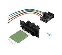 Hxenotropy Resistor del Motor del soplador del Calefactor con Conector de reparación y arnés de Cables, Repuesto Compatible para Grande Punto Qubo, regulador del Ventilador del soplador
