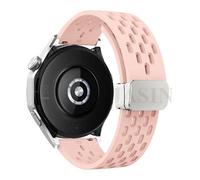 HXFFXHF 18 20 22 mm Correa de silicona magnética para reloj GT 5 46 mm 41 mm Banda deportiva transpirable para GT5 Pro GT4 GT3 GT2 Correa Watchands