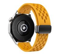 HXFFXHF 18 20 22 mm Correa de silicona magnética para reloj GT 5 46 mm 41 mm Banda deportiva transpirable para GT5 Pro GT4 GT3 GT2 Correa Watchands