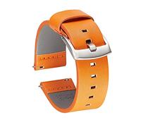 HXFFXHF 18 mm 20 mm 22 mm de 24 mm Genuine Leather Strap Watch Band de reloj para Watch Smart Watch Release Bands (azul, 18 mm)