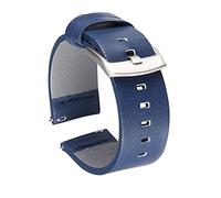 HXFFXHF 18 mm 20 mm 22 mm de 24 mm Genuine Leather Strap Watch Band de reloj para Watch Smart Watch Release Bands (azul, 18 mm)