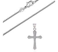 HXFFXHF 925 Caqueta de Collar Cruzado para Hombres Regalo de joyería de Boda de Mujeres Hecho en China