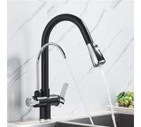 HXFFXHF Aclips Fregadero de Fregadero Mezclador de Grifo Grifo Grifo de Cocina 360 ° Grifo rotativo Cocina Espiral de Resorte de Primavera con instalación de Cubierta de Agua Pura, Dorado