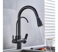 HXFFXHF Aclips Fregadero de Fregadero Mezclador de Grifo Grifo Grifo de Cocina 360 ° Grifo rotativo Cocina Espiral de Resorte de Primavera con instalación de Cubierta de Agua Pura, Dorado