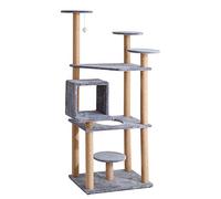 HXFFXHF Árbol para Gatos con Estructura de Escalada Multicapa para Gatos, Parque de Juegos para Gatos, Cuerda de cáñamo Natural, árbol para Gatos Resistente a los arañazos