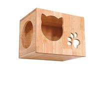 HXFFXHF Árbol para Gatos Grandes, Marco de Escalada Fijo para Pared Hecho a Mano, Plataforma de Salto de Pared Lisa, Escalera de Escalada, Nido para Gatos, visión de Gato