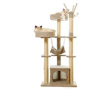 HXFFXHF Árbol para Gatos Grandes Rascadores para Gatos Marco de Escalada para Gatos Casa Accesorios para Gatos Árbol para Gatos Universal Four Seasons Estiramiento Integrado para Gatos Cat Vision