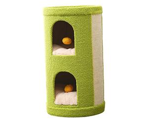 HXFFXHF Árbol para trepar para Gatos Marco para trepar para Gatos Perchas Casa Entrenamiento Interactivo Juguete Colgante Bola Muebles Postes para rascar para Gatos de Interior Piso Cat Tree Vision