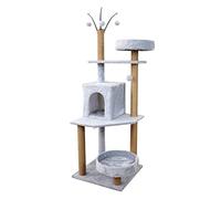 HXFFXHF Árbol trepador para Gatos, Marco de Escalada para Gatos, Arena para Gatos Multicapa, Tablero rascador para Gatos, Juguete para Gatos, Suministros para Gatos, visión de árbol para Gatos