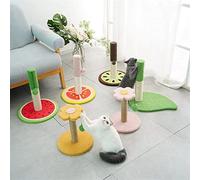 HXFFXHF Árboles para Gatos, Suministros para Mascotas, Lindos árboles de Escalada Verticales con Forma de Fruta para Gatos, Juguete para Gatos, Pilar Cero para Gatos (tamaño: una Hoja Verde)