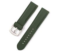 HXFFXHF Banda de reloj 18 mm 20 mm 22 mm 24 mm Sport Watch Strap Men Women Band de la banda de goma Hebilla de acero inoxidable (azul, 18 mm)