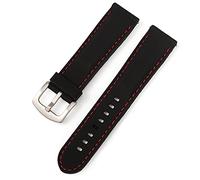 HXFFXHF Banda de reloj 18 mm 20 mm 22 mm 24 mm Sport Watch Strap Men Women Band de la banda de goma Hebilla de acero inoxidable (azul, 18 mm)