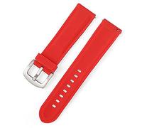 HXFFXHF Banda de reloj 18 mm 20 mm 22 mm 24 mm Sport Watch Strap Men Women Band de la banda de goma Hebilla de acero inoxidable (azul, 18 mm)