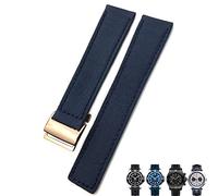 HXFFXHF Banda de Reloj Azul Verde de Lienzo de 22 mm Canvas Nylon para Breitling Chronomat Navitimer Superocean para Hombres Brazalete
