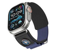 HXFFXHF Banda de reloj de nylon de alta densidad para banda 49 mm 45 mm 44 mm Bandas de reloj de goma 10 ° 46 mm 42 mm Correa deportiva de montañismo