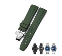 HXFFXHF Banda de vigilancia de goma de 21 mm para Longines L3.781.4.9 Conquista Hydroconquest Black Blue Grey Green Watch Store