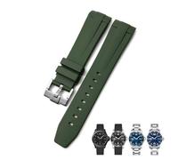 HXFFXHF Banda de vigilancia de goma de 21 mm para Longines L3.781.4.9 Conquista Hydroconquest Black Blue Grey Green Watch Store