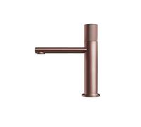 HXFFXHF Baño Latón Negro Negro Grifo de baño Redondo de Lavado de Manos en Hotel de Alta Gama y grifos de Grifo frío (Color: Oro Cepillado, tamaño: 1)