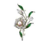HXFFXHF Broche de Flor de Luna para Mujer, Accesorios de Traje Masculinos Bonitos, Flor en el Ojal Personalizada, Accesorios de Ropa con Hebilla
