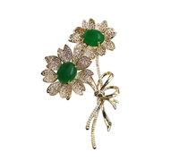 HXFFXHF Broche de Girasol, Ramillete de Flores para Mujer, Pin de Traje de Moda, Accesorio de Hebilla de Bufanda de Seda