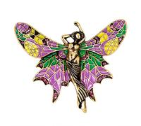 HXFFXHF Broche de Gota de Aceite, Broche de Mariposa Sirena Que combina con Todo, Accesorios de Broche de Ramillete para Mujer