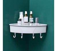 HXFFXHF Caddy de Ducha Ratina de Almacenamiento de Estante de baño sin Golpes con Barra de Toalla de Gancho, Organizador de Cocina Recipiente de plástico Accesorios para el baño de baño